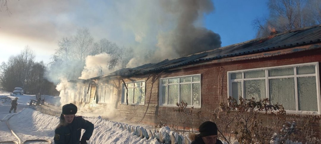 Пожар в школе с. Грива Койгородкого района